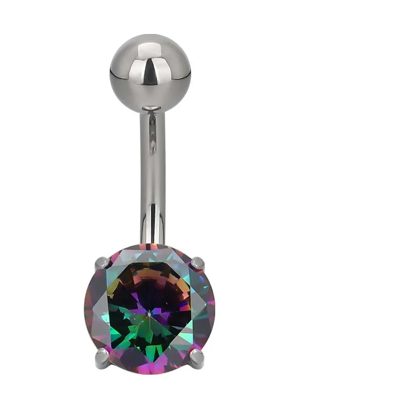 ASTM F136 Titanium Chain Belly Button Navel Ring