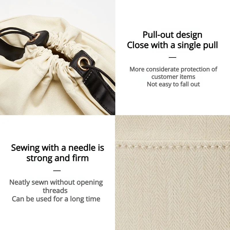 Inserto per organizer per borse per punzonatrice Materiale in tela Moda Supporto per borsa durevole Stoccaggio Accessori per borse per modifica interna