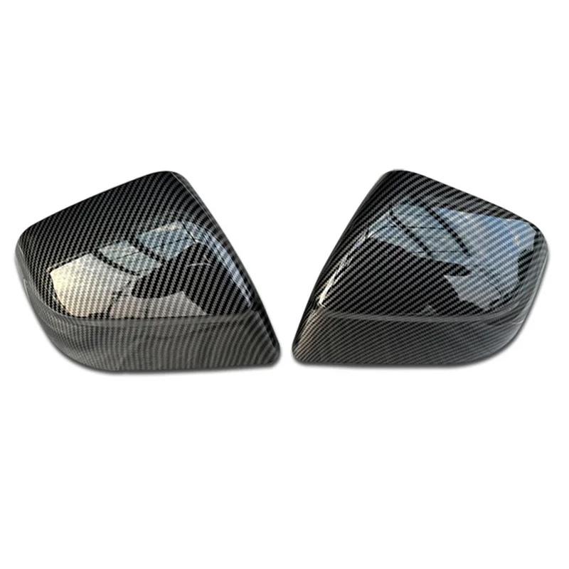 معجون السيارة غطاء مرآة الباب الجانبي ل تسلا نموذج Y العرعر إطلاق 2025 السيارات الخارجي ABS الجانبين غطاء الرؤية الخلفية ألياف الكربون #4