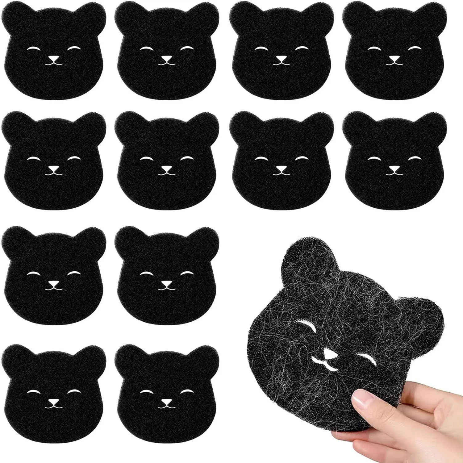 Cartoon Bear Lint Remover Laundry Ball Magic Suction Lint Lint Sheets Bed Couch Sponge Clean Pet Clothing Lint Remover Brush