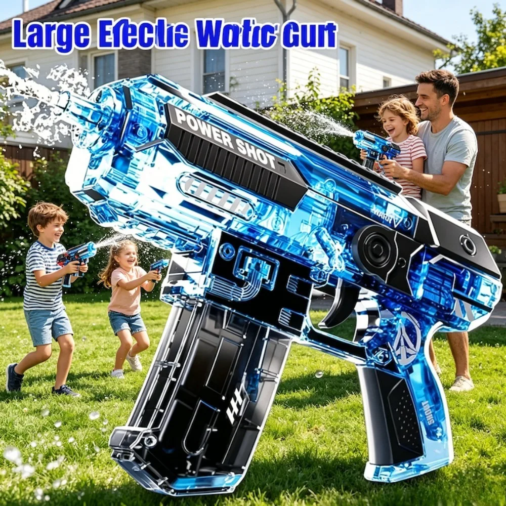 

Rechargeable Electric Water Gun Toy Continuous Shooting Water Battles Games for Summer Outdoor Pool Beach Party