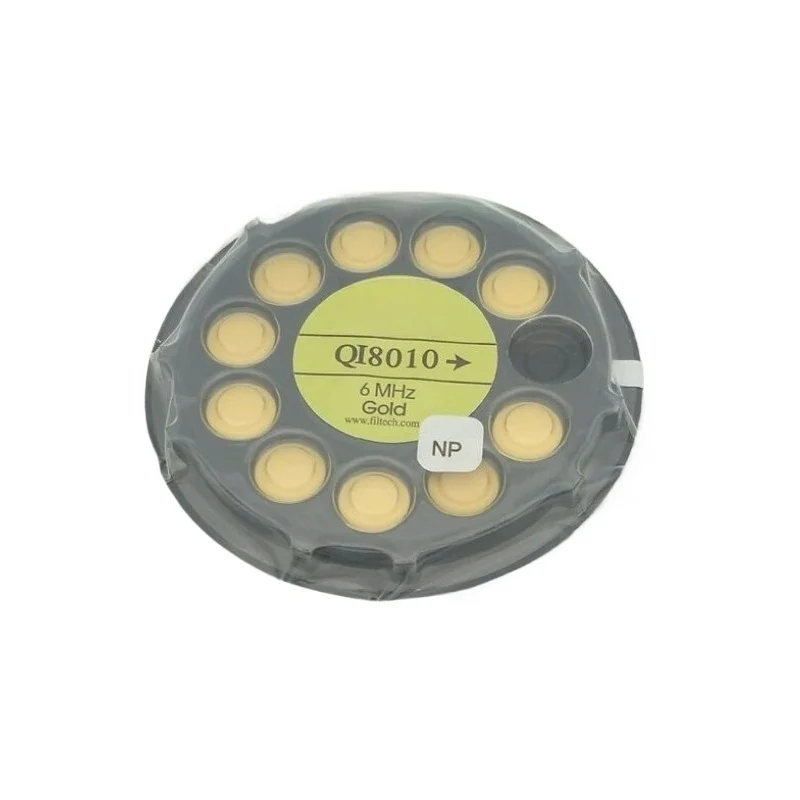 For crystal oscillator, quartz wafer, crystal wafer 6MHz oscillator QI8010 gold-plated oscillator, 10 gold oscillators