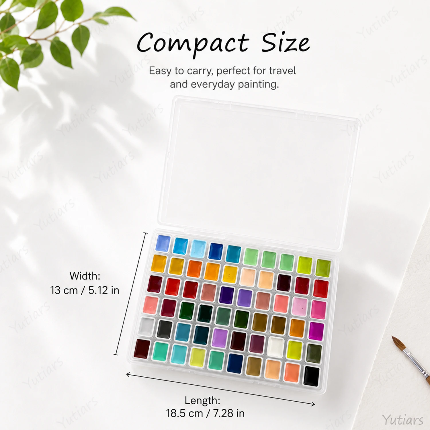 60 Color Solid Watercolor Pain - Art Craft Journals review and price
