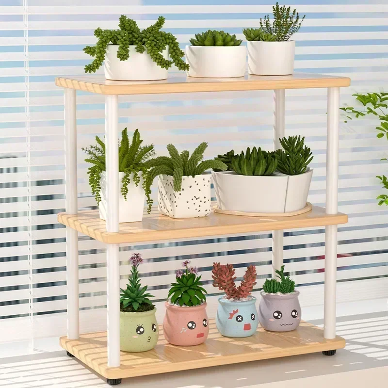 Modern Window sill flower stand, bedroom bay window multi-layer flower pot stand, table rack