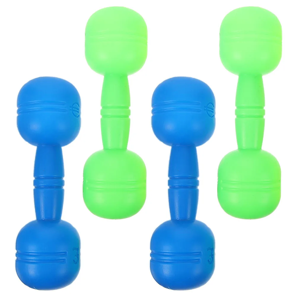 4Pcs Kids Plastic Dumbbells Sound Hand Weights Lightweight Safe Indoor Gym Exercise Fitness Set Kids Dumbbells Set