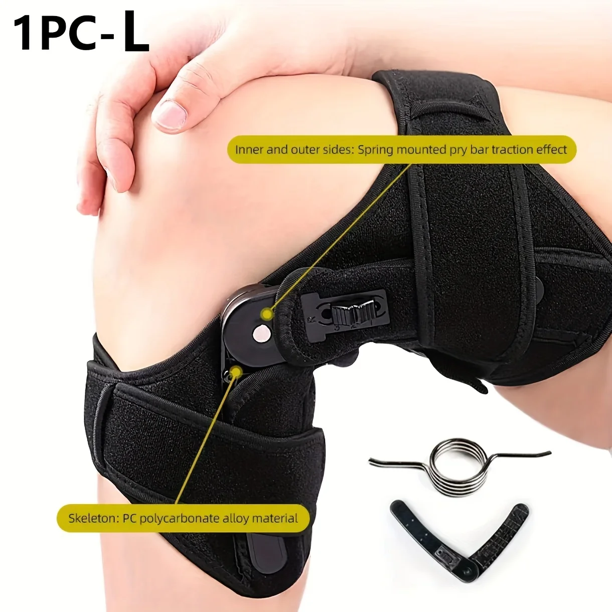 Adjustable Knee Support Brace with Mobility Assistance Stability Enhancing for Walking and Climbing Knee Protectors Outdoor Use