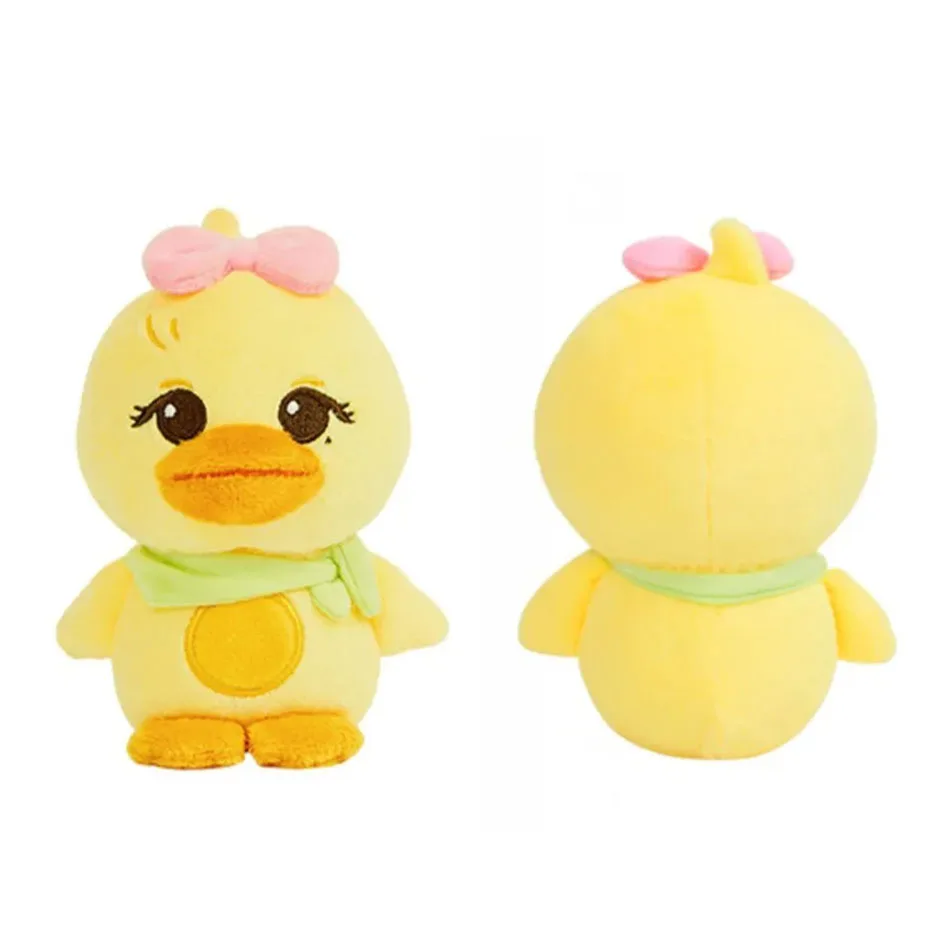 4 pçs kpop rosa macio pelúcia pato amarelo brinquedo bonito presente de aniversário das crianças ideal para crianças