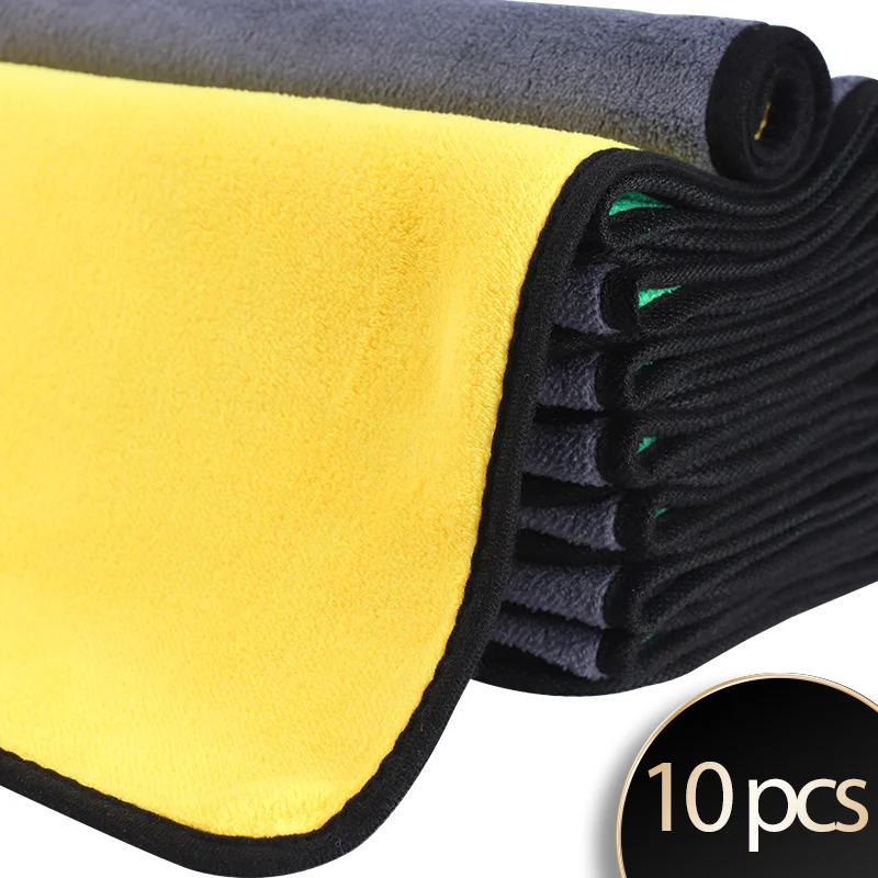 10/5/3 pcs Extra Soft Car Wash Microfiber Towel Car Cleaning Drying Cloth Car Care Cloth Detailing Car WashTowel Never Scrat