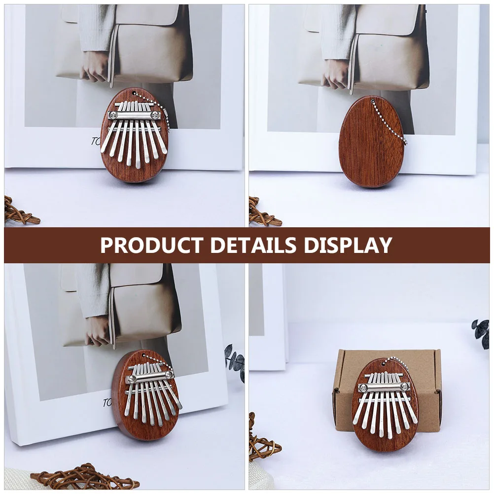 

Miniature Kalimba 8 Keys Wooden Thumb Piano Portable Musical Instrument for Beginners Delicate Mini Toys Small