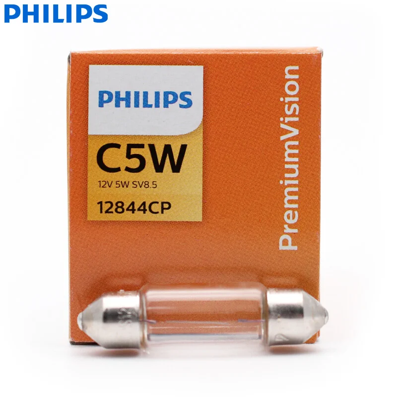 Philips C5W Fest 36mm Vision Festoon Interior Light Original Signal Lamp Standard Number Plate Light 12844CP Wholesale 10pcs