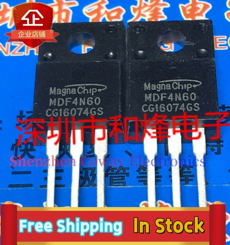 10PCS-30PCS  MDF4N60  TO-220F    In Stock Fast Shipping