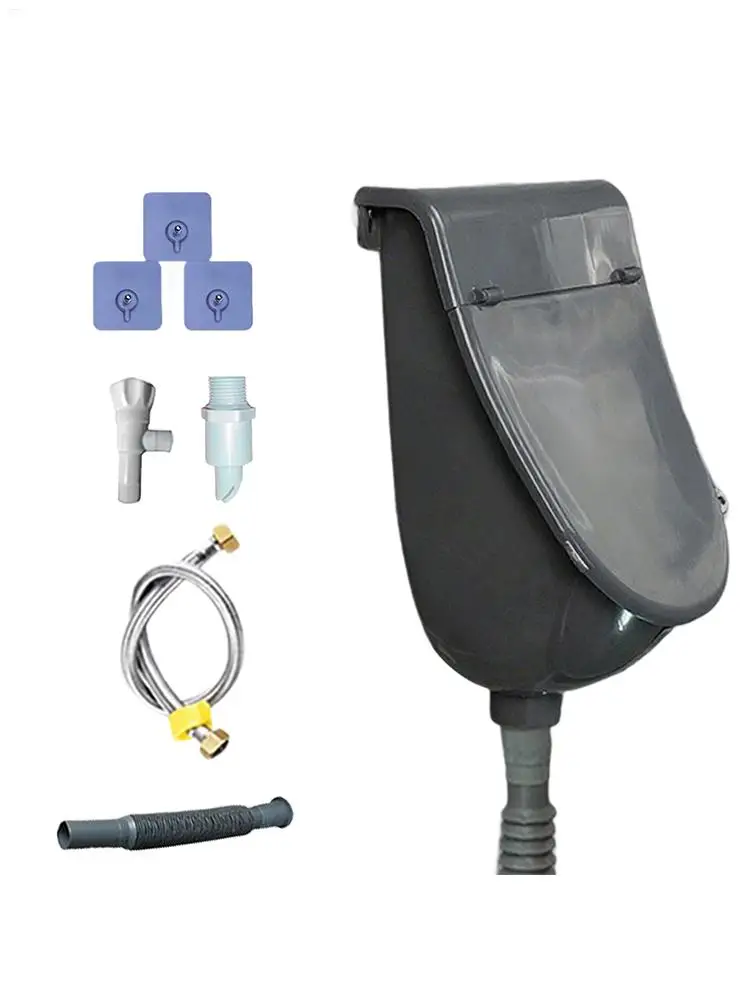 Muur Urinoir Urine Separator PP Wandmontage Wc Geurloos Urine Separator met Deksel voor Thuis Camper Jongen Mannen Dorm Tuin - afbeelding 2