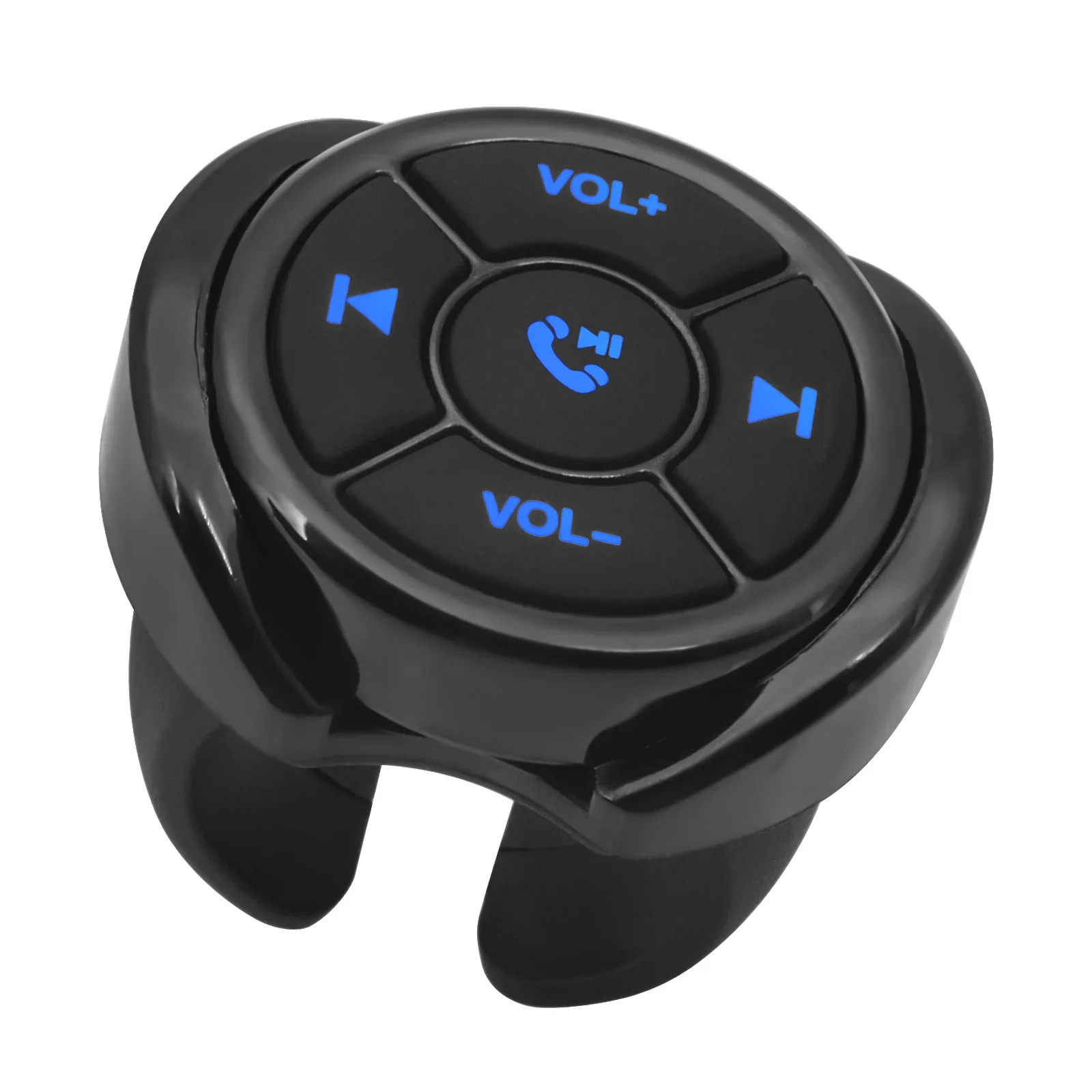 Controle remoto sem fio Bluetooth-Compatível Media Button, motocicleta Steer Wheel, MP3 Music Play para IOS e Android Phone, Novo