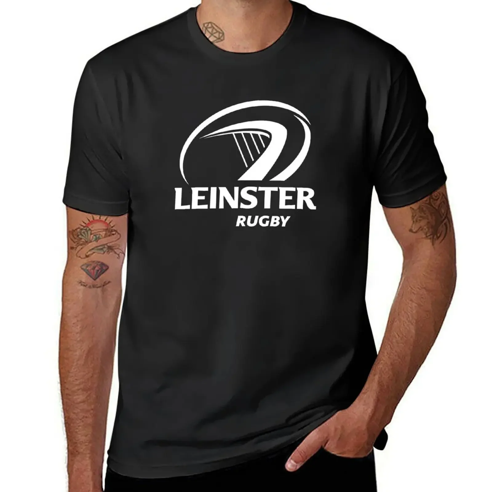 Leinster Rugby Logo 2 T-Shirt Short sleeve tee street wear mens t shirt