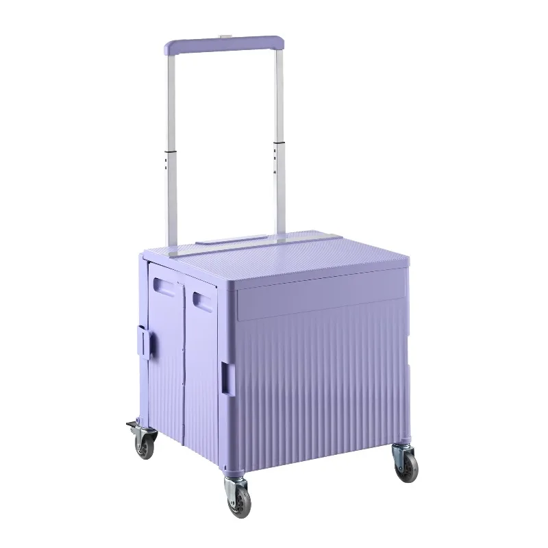 

Household shopping trolley Light portable folding shopping cart Hand pulling express trolley