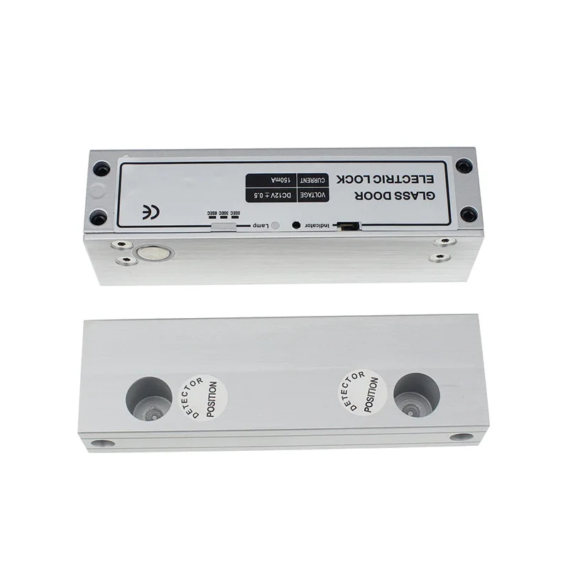 Time Delay Electric Drop Bolt Lock Access Control System Kit + Exit Button+12V5A Power Supply for Frameless Glass Door