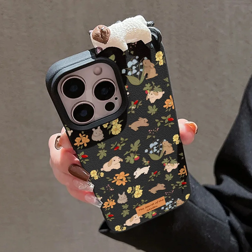 3D Cute Cat Dog Rabbit Pattern Phone Case For Xiaomi Redmi Note 14 13 12 Pro Plus 5G 11 10 15C 14C 13C 12C Shockproof Soft Cover view 3