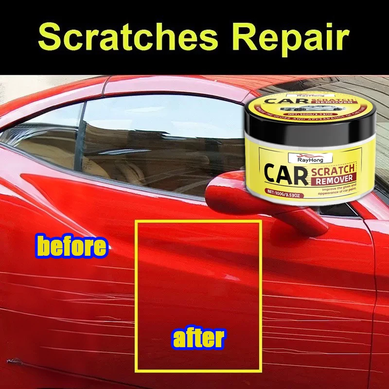 

Воск для удаления царапин, 100 г, уход за краской для кузова автомобиля, ремонт сломанной краски, гладкий автомобильный кузов, без инструментов и защиты от ультрафиолета