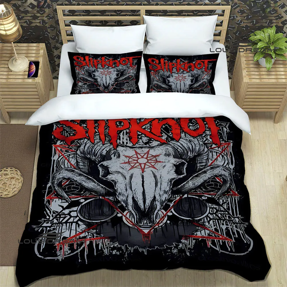 S-SLIPKNOT band printed Bedding Sets exquisite bed supplies set duvet cover bed comforter set bedding set luxury birthday gift