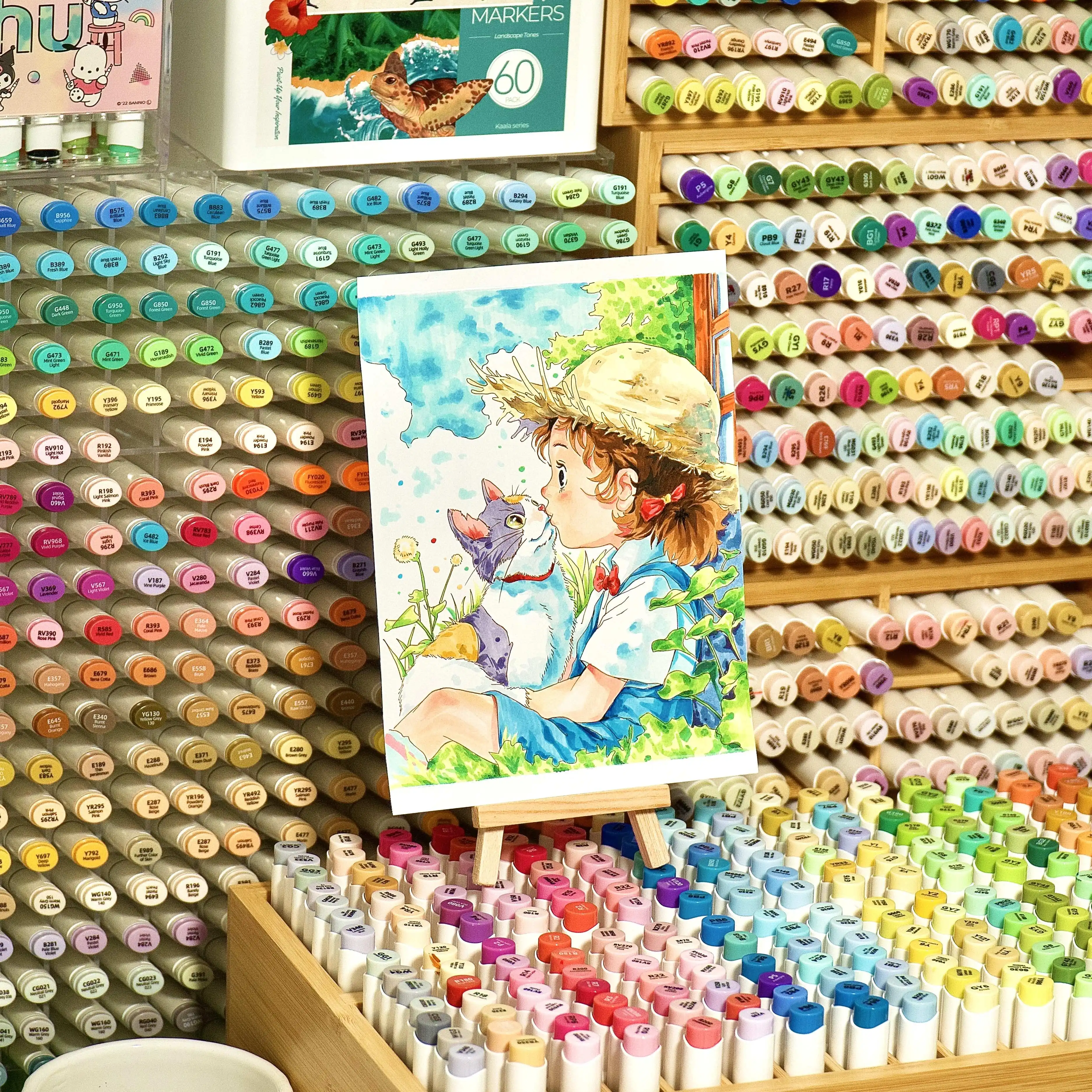 Ohuhu honolulu 120 farb markierung stift set öliger alkohol kunst markierungen doppelte spitzen filz stift skizzieren zeichnung zeichnung manga schule kunst bedarf