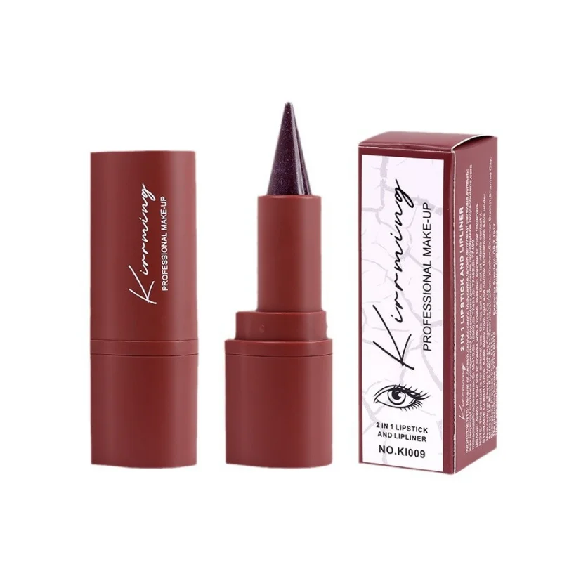 KIRRMING 3-in-1-Augenbrauenstift, Eyeliner und Lippenstift: Wasserfest, langlebig und vielseitig