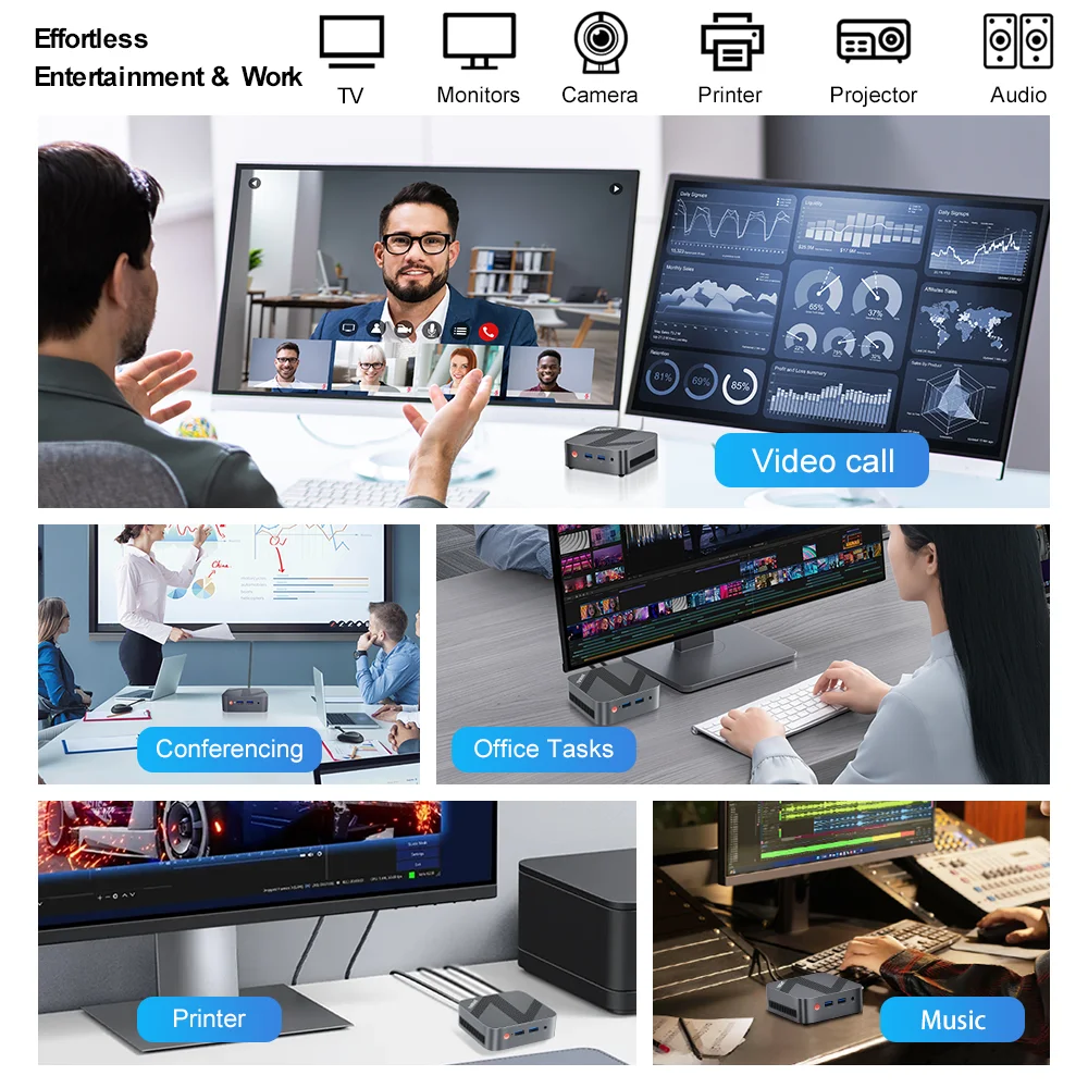 كمبيوتر Ninkear MBOX 11 Mini Intel N150 حتى 3.6 جيجا هرتز 16 جيجا بايت DDR4 512 جيجا بايت SSD يدعم 2 شاشة 2.4 جيجا + 5 جيجا واي فاي HDMI 3.0*2 كمبيوتر ويندوز 11