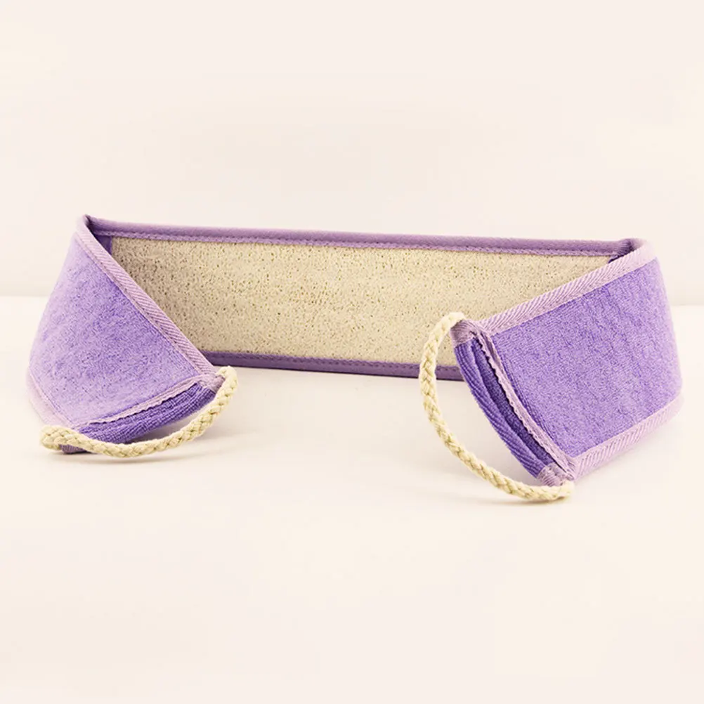 

2pcs Loofah Back Scrubber Body Towel Exfoliating Cloth Extended Length Bath Sponge Pad For Shower Sensitive Skin Use