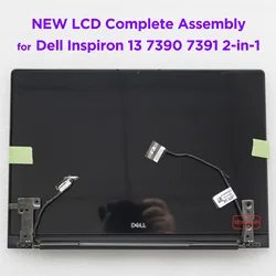 13.3 Inch LCD Touch Screen Complete Assembly for Dell Inspiron 13 7390 2in1 7391 2-in-1 P113G P113G001 Display Panel Replacement