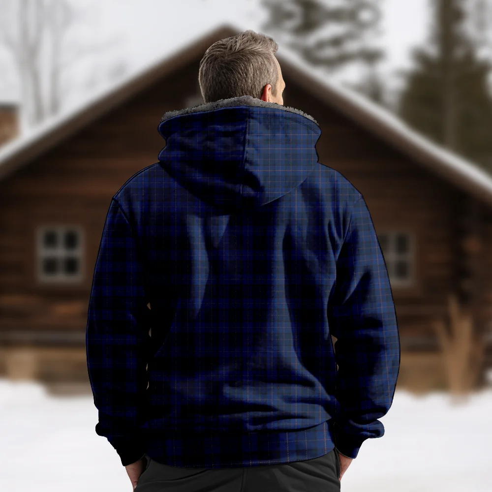 Abrigos de chaquetas de invierno para hombre, ropa de algodón con patrón de rayas a cuadros azules, abrigo elástico coreano diario