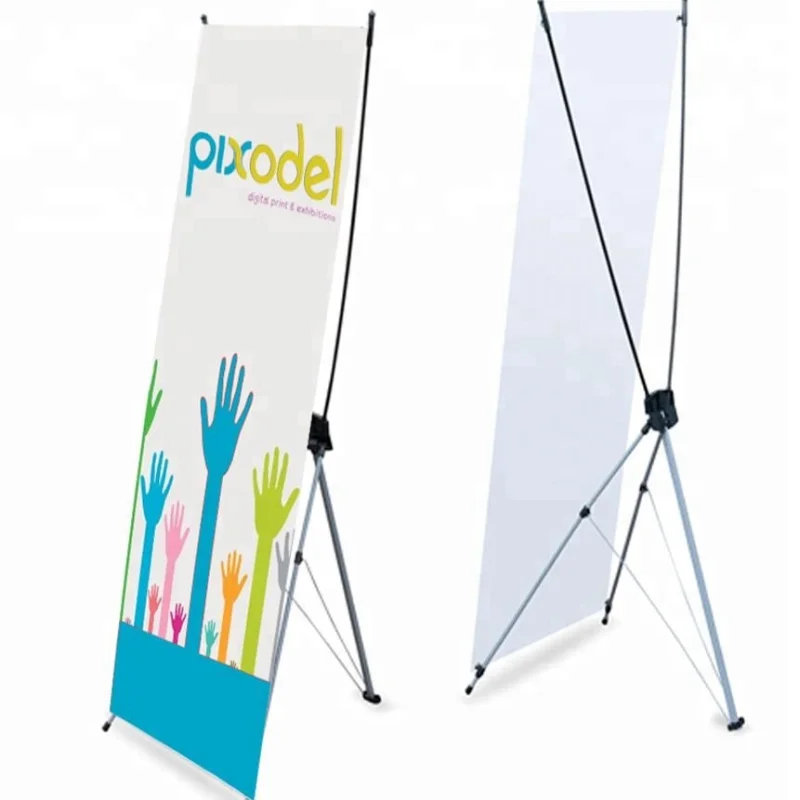 DD Advertising Banner Portable and Adjustable Banners Stand Aluminum 80 X 180cm Poster Display for Exhibitions and Promotions