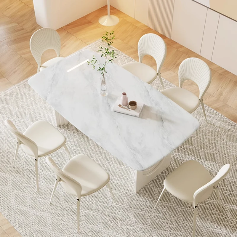 

#Modern Unique European Minimalist Rectangular Dining Table Solid Wood Living Room Furniture For Home Apartment Use
