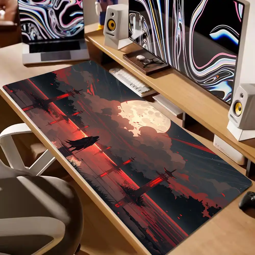 

Japan Samurai Mouse Pad XXL Anti-Slip Rubber Mousepad Large Laptops PC Gaming Deskmat HD Office Gamer Keyboard Computer Desk Mat