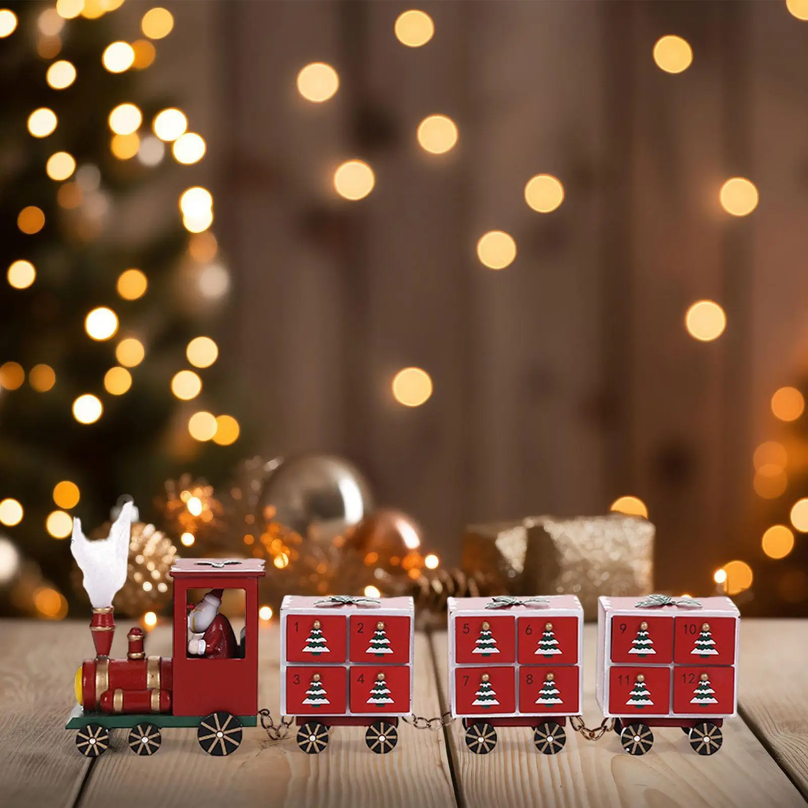 

Small Train Xmas Train Ornament Table Decor Creative Gifts Decor Set Christmas