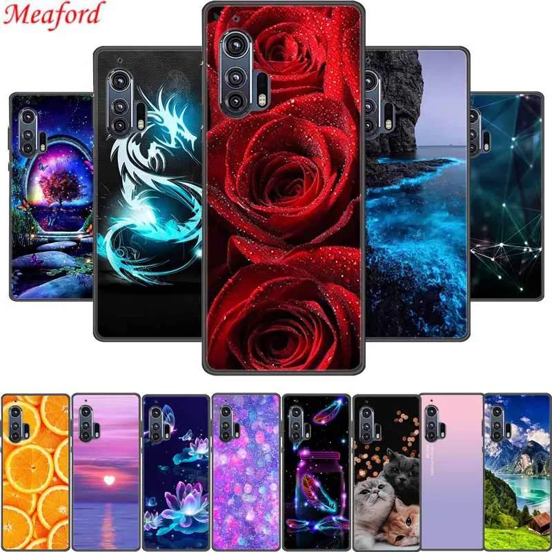 Phone Case For Moto Edge Plus 2020 Back Cover Case Shockproof Black Silicone Soft Funda For Motorola Edge Plus Case Edge+ Coque