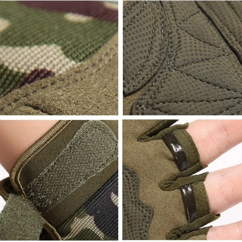 Tactical Half-finger Gloves for Men and Women Outdoor Sports Mountaineering Training Cycling Motorcycles Non-slip Equipment