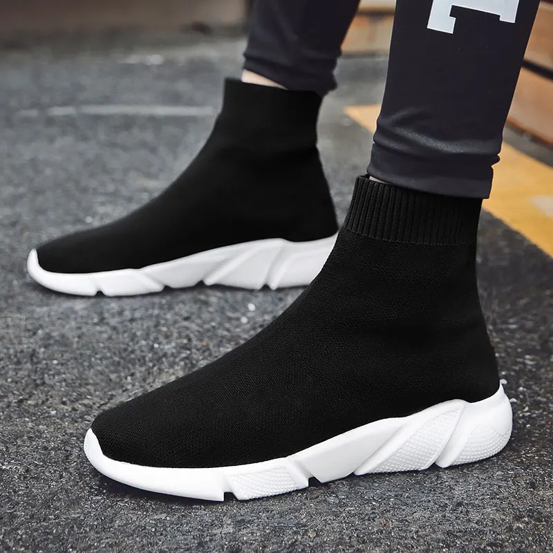 

Fashion Shoes Men Lightweight Sneakers Men's Sock Shoes Zapatillas Deportivas Hombre Outdoor Casual Sports Shoes Size 35-47