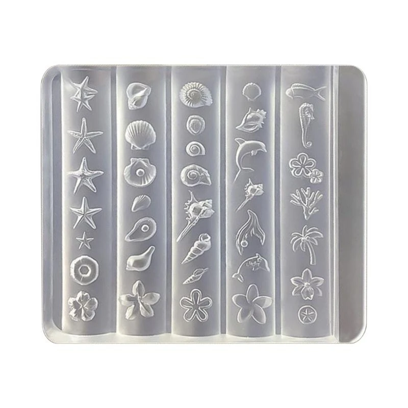 

652F Professional Sea Series Art Molds Small Accessories Mold Decorative Moulds for Salon Manicure Decorations