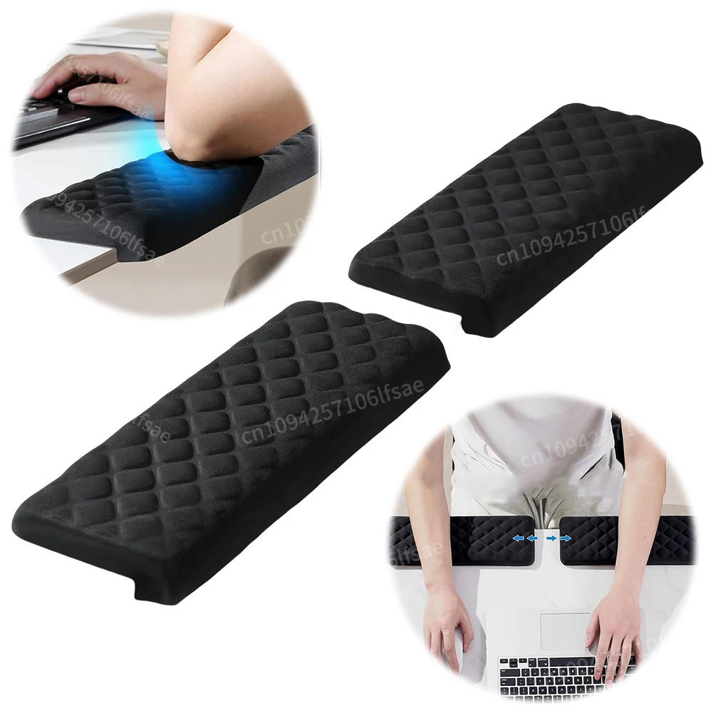 

2 Pcs L-Shaped Memory Foam Elbow Pillow Ergonomic Desk Edge Cushion Desk Elbow Pad for Gaming Office Computer PC Painting Gaming