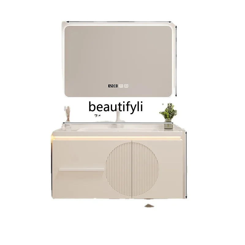 

Bathroom Cabinet Combination Keliai Whole Washbin Solid Wood Ceramic Bathroom Hand Washing and Face Washing WashstandCream Style