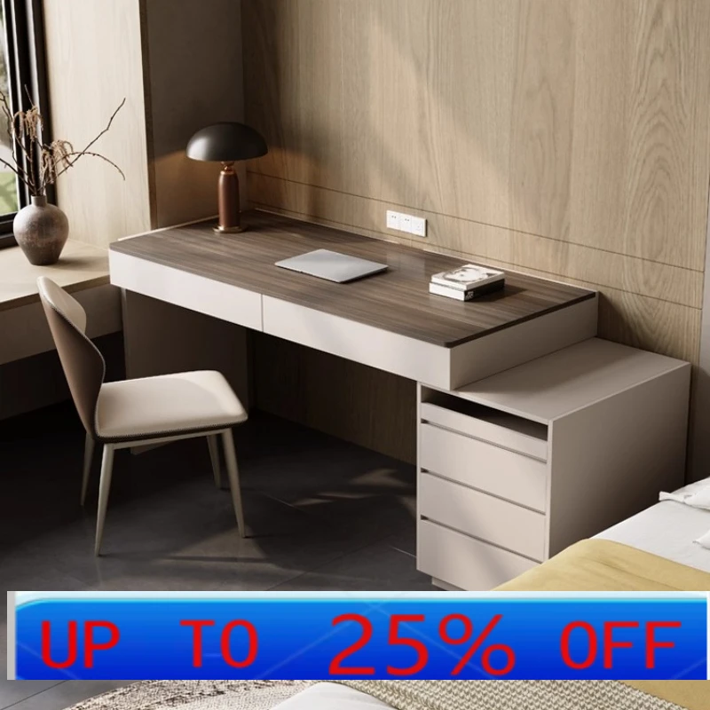 LH small apartment light luxury modern minimalist learning slate solid wood computer desk dresser