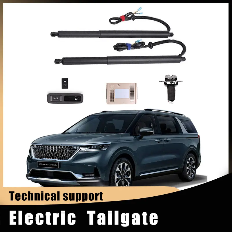 Se adapta a KIA Carnival 2016-2024, accesorios para coche, puerta trasera eléctrica inteligente, soporte para maletero de coche modificado, interruptor de puerta trasera