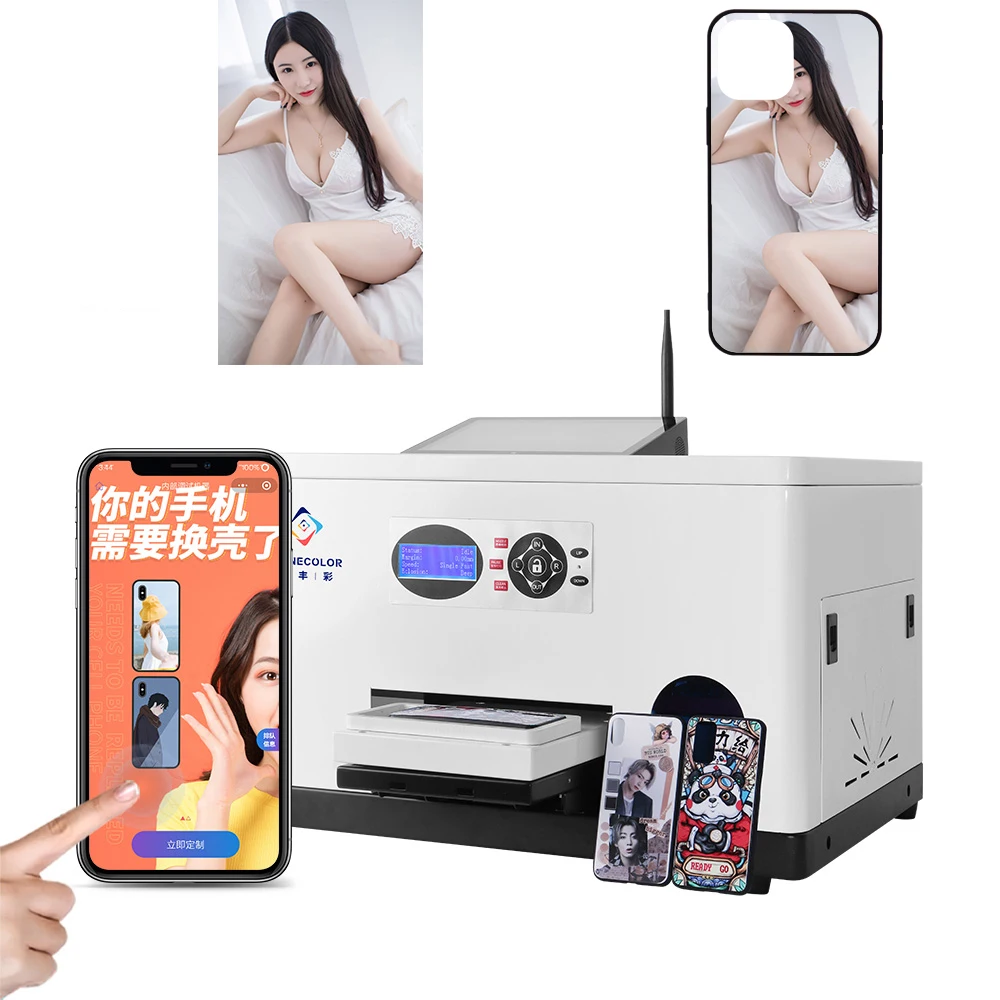 

Phone Case Printer Mobile APP Smart Wireless UV Telephone Cover Printing Machine Small Business for Phone Shop