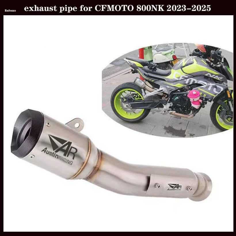 

Motorcycle exhaust pipe for CFMOTO 800NK 2023-2025 Modified CFMOTO 800nk NK800 AR Intermediate link pipe one-piece exhaust kit