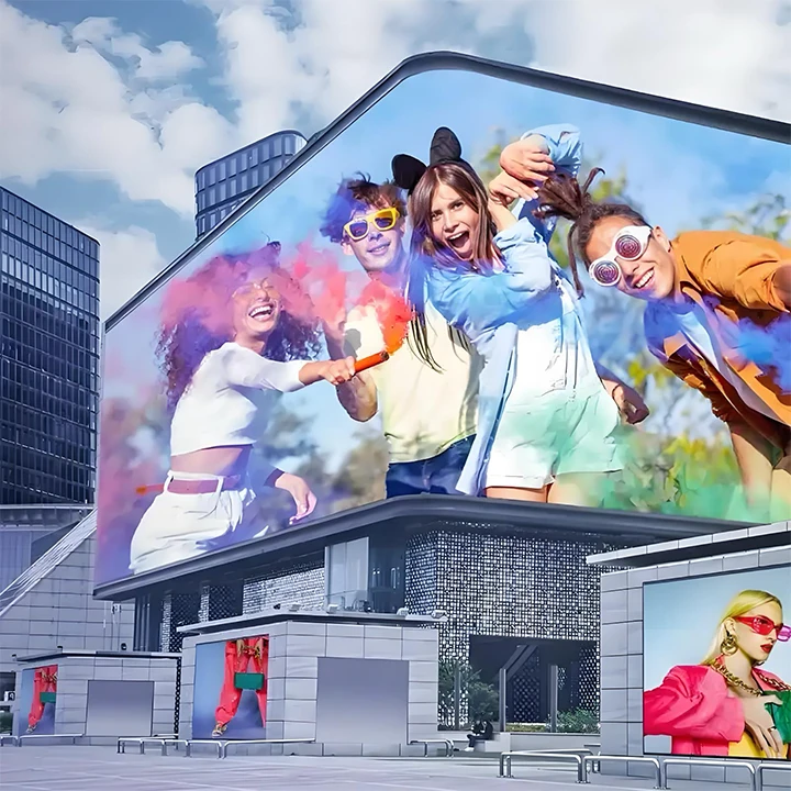 LED Display Customized High Brightness Full Color P5 P6 P6.67 P8 Energy-saving Screens Outdoor Billboard Advertising Display