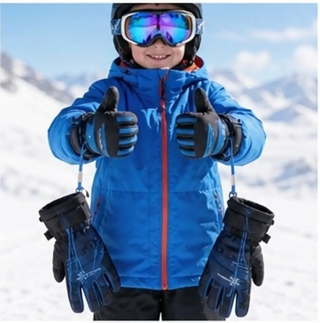 3Pcs Winter Glove Leash for Kids Nylon Mitten Lanyard with Clip Anti-Lost Neck Strap Ski Glove String Holder Toddlers Outdoor