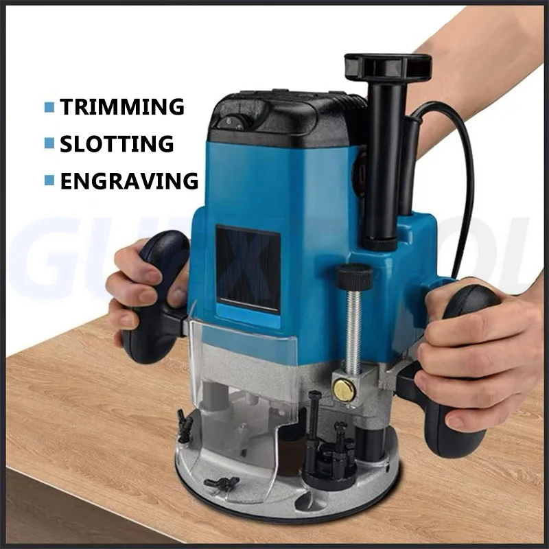 

Trimming machine Wood Milling Engraving Slotting Woodworking Electric Router trimmer Hand Carving Carpentry Wood Router Tool
