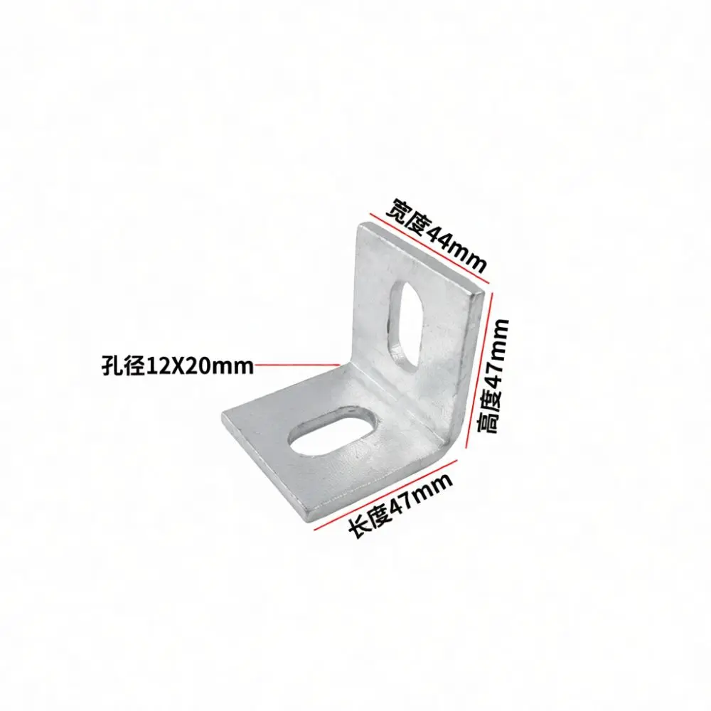 Versatile L Shaped Steel Bracket Galvanized Slotted Angle Connector For Heavy Duty Construction And Stone Hanging Support