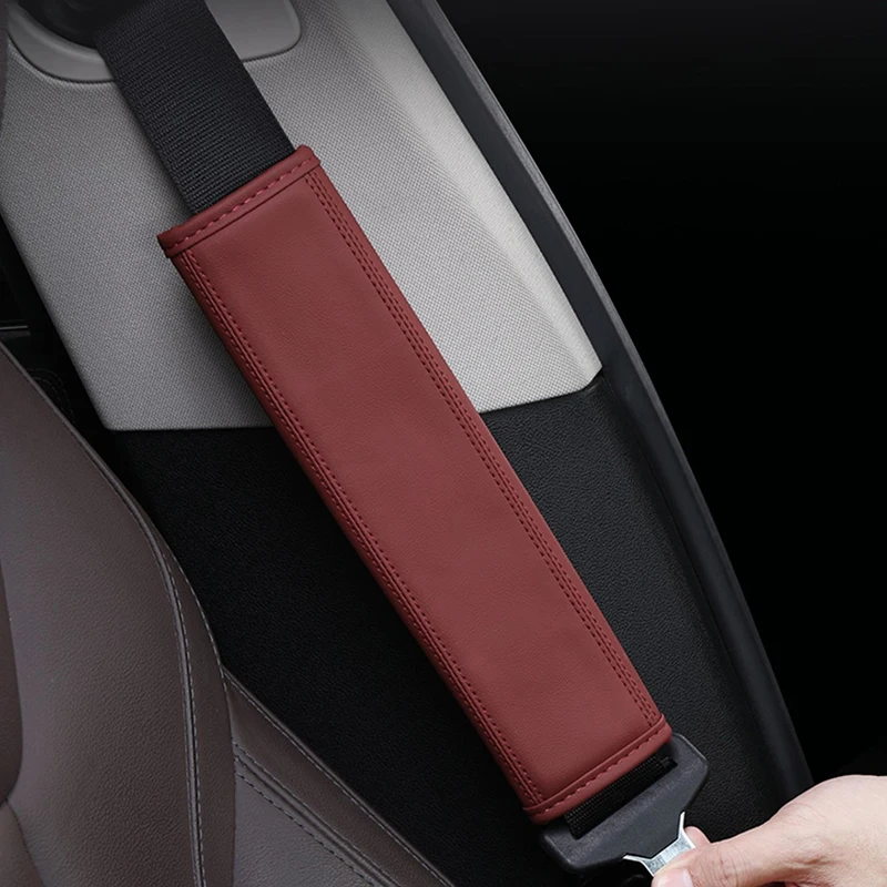2Pc Car Logo Style Seat Belt Shoulder Protection Cover Interior Accessories Fit For Ford Mustang SHELBY GT 500 350 Convertible V