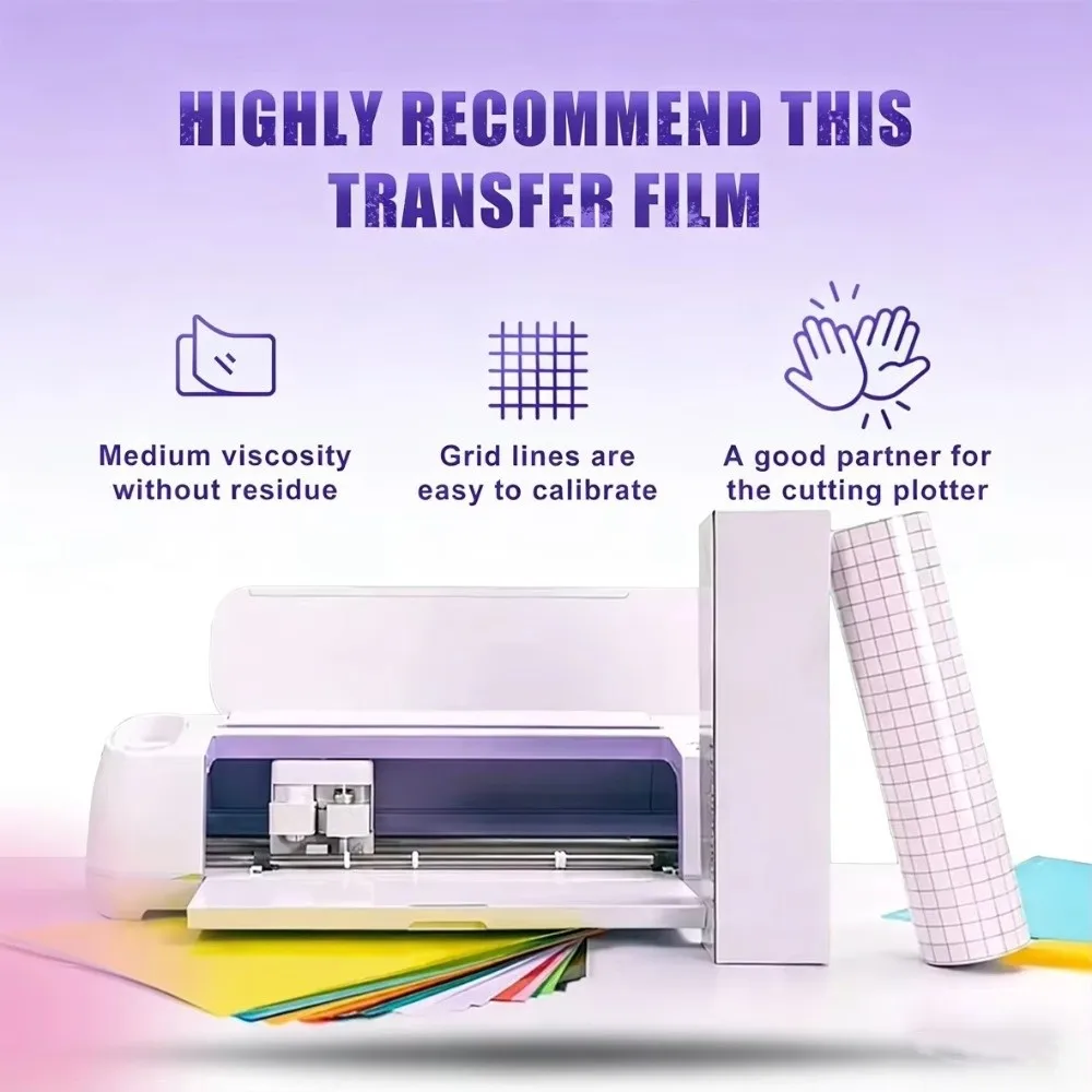 Self-adhesive Positioning Transfer Sticker Transparent Multifunctional Lettering Film Sticker Tape Roll PET Transfer Sticker