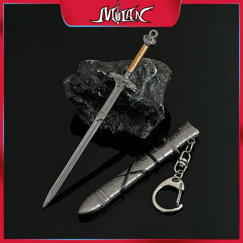

12 CM Game Peripherals The Sword of Atlantis Metal Craft Weapon Model Collectible Desk Ornaments Creative Birthday Gift Boy Toy